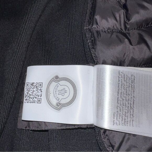 Moncler women’s Black down and knit mix jacket - Picture 4 of 9